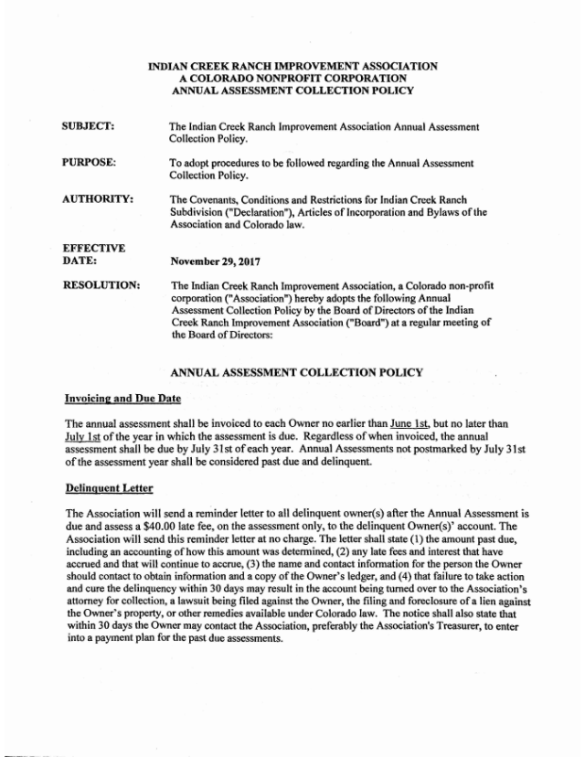 ICRIA Collection Policy