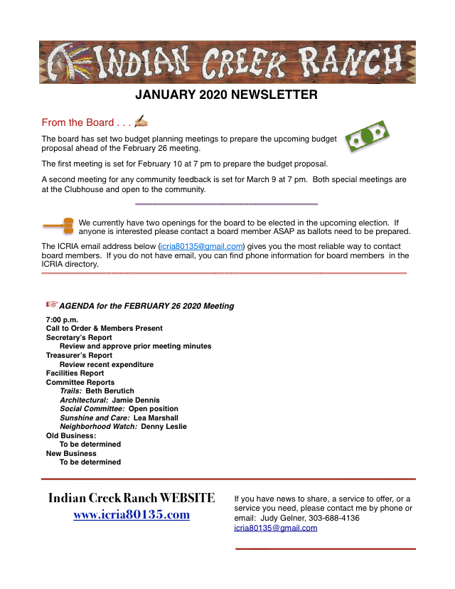 Newsletter 2020-01