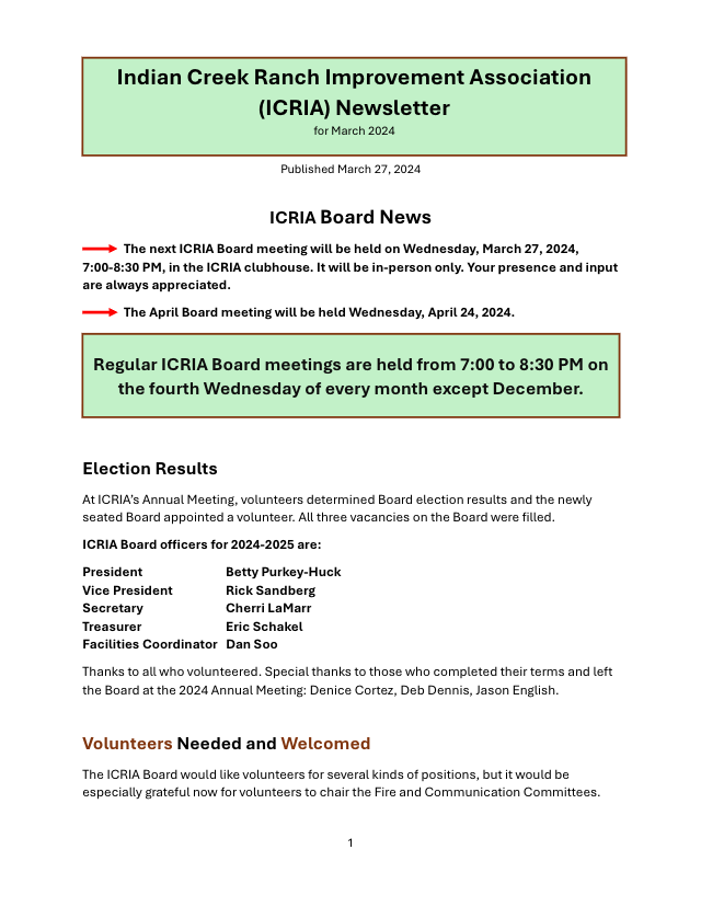 Newsletter 2024-03