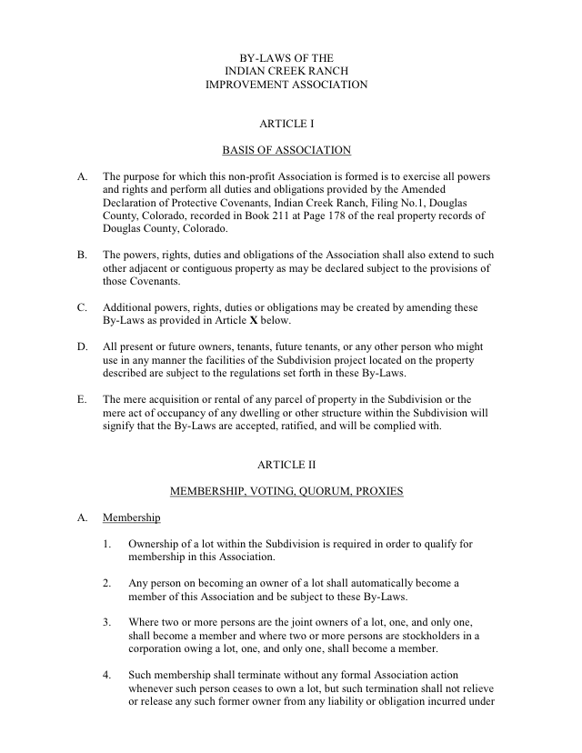 Bylaws Updated 2014